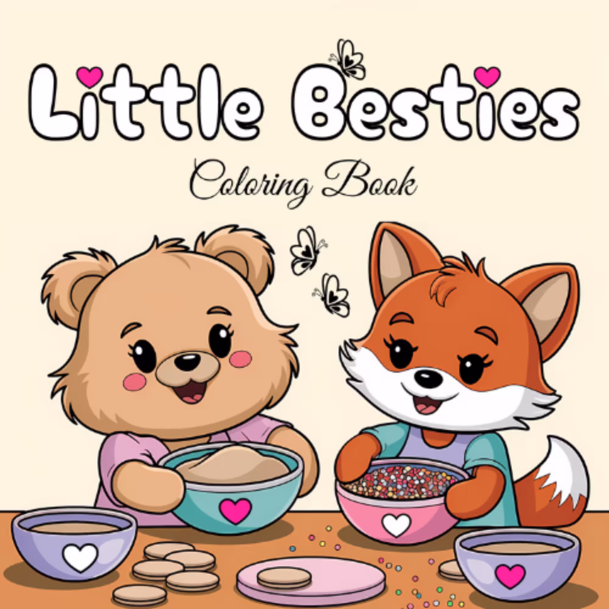 little besties friends cute coloring book availbale at amazon